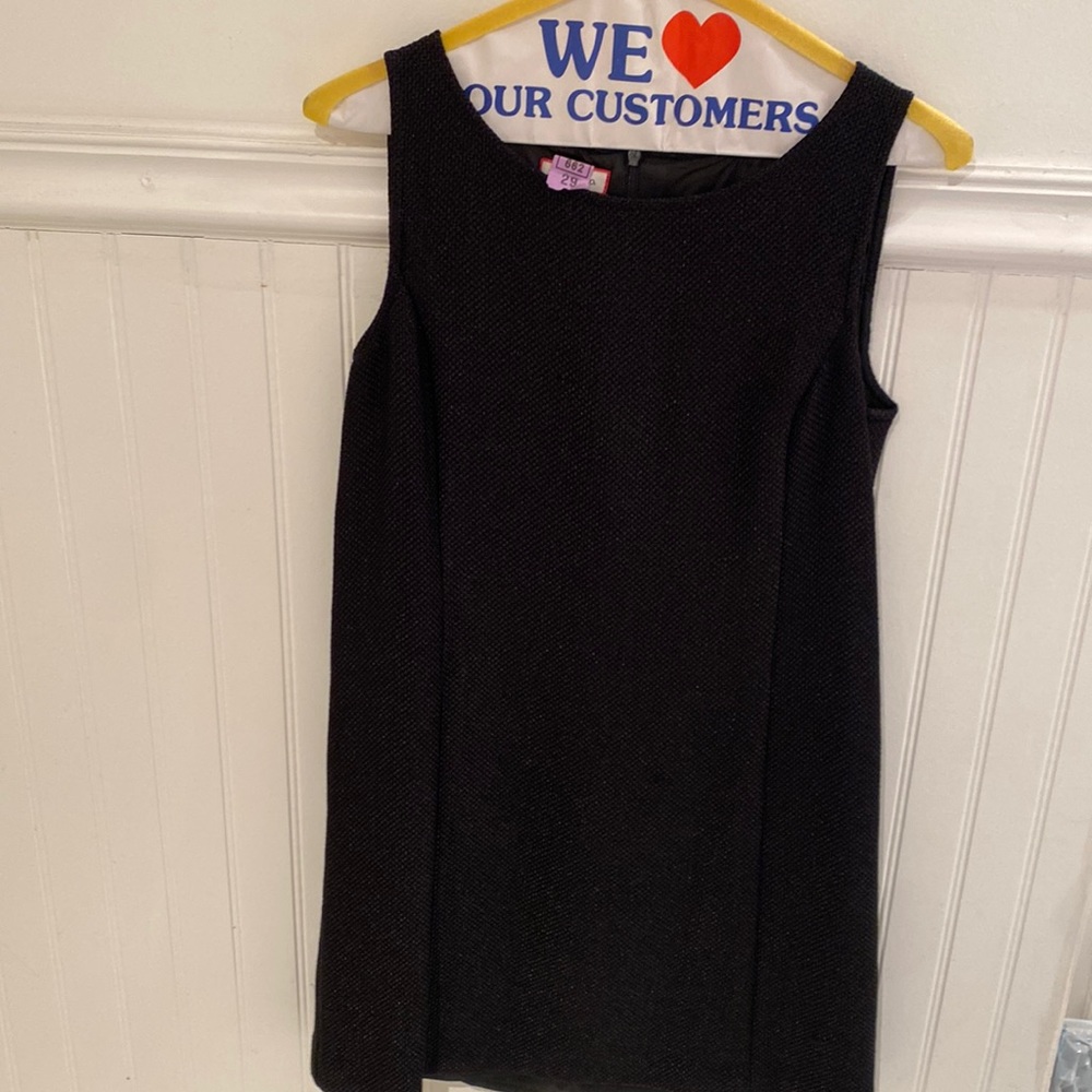 Max & Co. black textured career dress